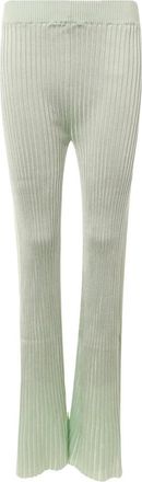 Jil Sander Slim-fit Broeken - Dames - Wijde Broeken - Groen - S - Broeken