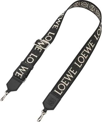 Loewe Anagram Strap In Jacquard And Calfskin