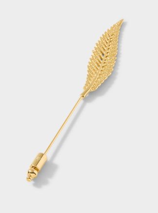 Tateossian Mens Cinnamon Fern tie pin