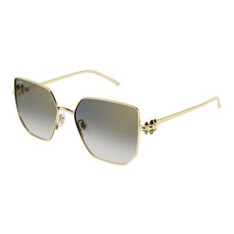 Cartier Square Sunglasses - female - Cartier - Sunglasses - Yellow - 56 MM - Accessories