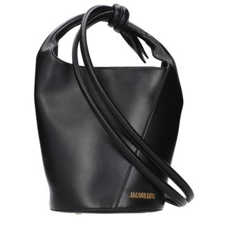 Jacquemus Le Petit Tourni Umh&auml;ngetasche Damen Leder Schwarz