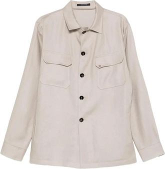 Tagliatore Tempest Jacket - Heren - Zomerjassen - Grijs - L - Leer - Jassen