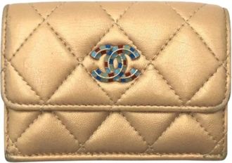 Chanel Pre-owned Wallets, female, Yellow, Size: ONE SIZE Pre-owned Vintage Wallet