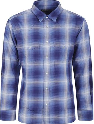 Tom Ford Katoenen Geruite Overhemd - Heren - Casual Overhemden - Veelkleurig - L - Katoen - Overhemden