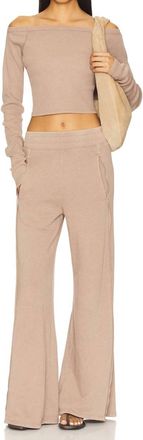 Free People Movement Go To Long Sleeve Set In Fossil