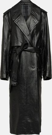 Balenciaga Cocoon leather trench coat