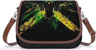 Generic Jamaican Flag Eagle Crossbody Bags for Women Shoulder Messenger Bag Purse Handbags