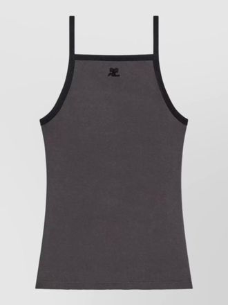 Courr&egrave;ges contrast tank top
