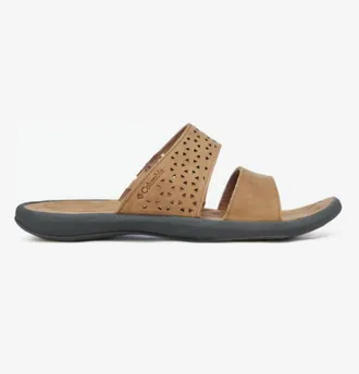 Columbia Womens Caprezee Side Nubuck Sandals In Elk/ Grey
