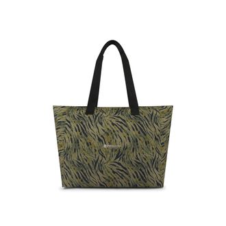 Freddy Borsa Shopper in canvas animalier con zip