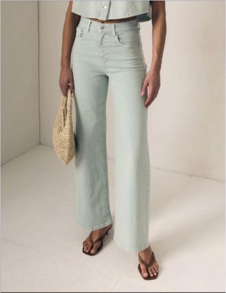 LE JEAN Column Jean In Minty