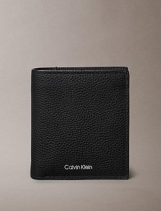 Calvin Klein Embossed Logo Trifold Wallet and Card Holder