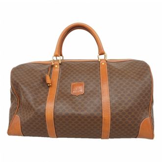Celine Brown Pvc Boston Bag (Pre-Owned)