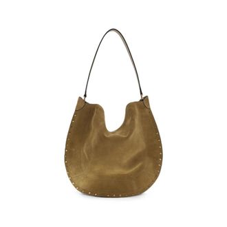 Isabel Marant Oskan Hobo Suede Shoulder Bag