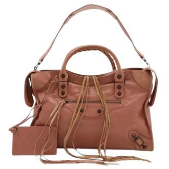 Balenciaga Pre-owned Handbags, female, Pink, Size: ONE SIZE Pre-owned Vintage Shoulder Bag