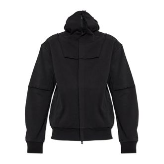 Yohji Yamamoto Sudadera con capucha Ninja de rizo franc&eacute;s - Sweatshirts & Hoodies - Hombre - Negro - 2XL
