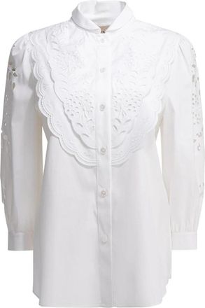 Valentino Casual Shirts - Dames - Overhemden - Wit - L - Overhemden