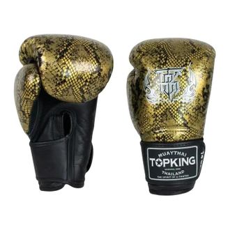 OEM Guantoni Da Boxe Muay Thai Top King Super Star Snake Air 12oz Nero/oro