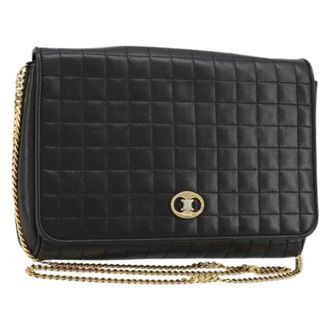 Celine Pre-owned Cross Body Bags, female, Black, Size: ONE SIZE Pre-owned Vintage Shoulder Bag