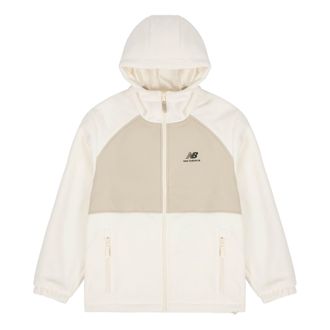 New Balance hooded Casual Jacket Couple Style White AMJ13383-MSU