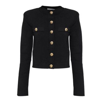 Balmain Cardigan con spalline - - Knitwear - Donna - Nero - M