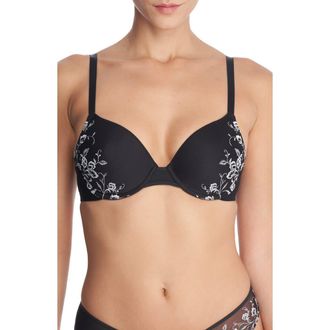 Natori Flawless Underwire Contour Bra in Black at Nordstrom, Size 32C
