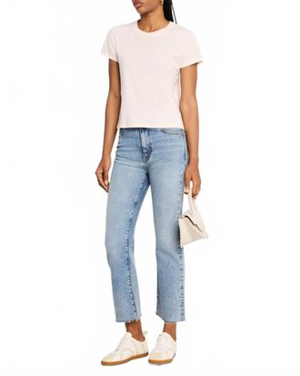 Frame Denim Ruler Crop Jean In Indigo