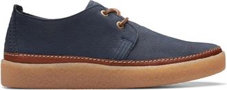 Clarks Clarkwood Low Veterschoen - Heren - Veterschoenen - Blauw - 41 EU - Schoenen