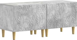vidaXL Mueble De Tv Gris Hormig&oacute;n Madera De Ingenier&iacute;a Vidaxl