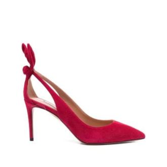 Aquazzura Schoenen, Dames, Rood, 40 EU, Pumps met strikdetail en uitsparingen