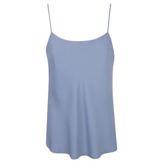 Herno Sleeveless Top - Dames - Tops zonder mouwen - Blauw - M - Polyester - Tops
