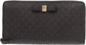 Gucci Black Leather Coin Purse/Coin Case (Pre-Owned)