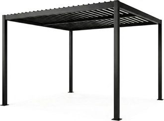 Concept Usine Lamas ajustables de p&eacute;rgola bioclim&aacute;ticas de aluminio y acero 3x3m