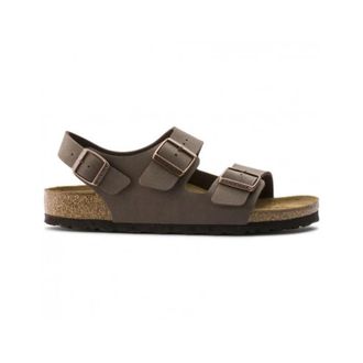 Birkenstock Milano Birko-Flor Sandalen - Dames - Sandalen - Bruin - 39 EU - Leer - Schoenen