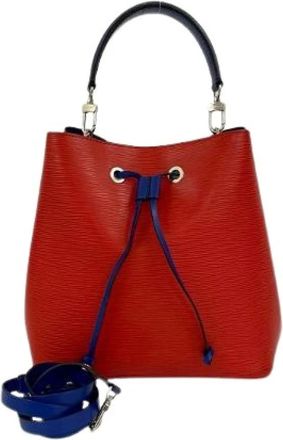 Louis Vuitton Pre-owned Bucket Bags, female, Red, Size: ONE SIZE Pre-owned Bucket Bag
