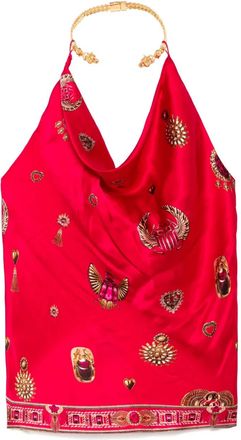 Camilla Top drappeggiato - Rosso