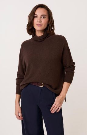 Celtic & Co. Slouchy Roll Neck Jumper in Chocolate at Nordstrom, Size X-Small/small