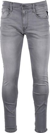 Replay Mens Anbass Hyperflex Jeans - Grey Cotton - Size 32W/30L