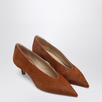 Le Monde Beryl Babouche Kitten Cowhide Effect Pumps