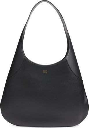 Khaite Large Joan Leather Hobo Bag in 200 Black at Nordstrom