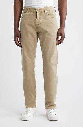 AG - Adriano Goldschmied Everett Slim Straight Leg Jeans in 7 Years Sulfur Valley Tan at Nordstrom, Size 34 X 32