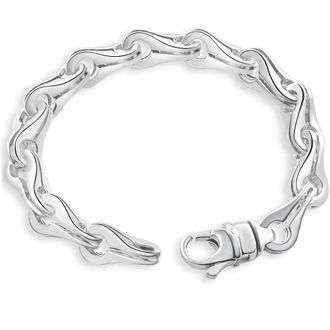 Pompeii3 Mens 14k Gold (88gram) or Platinum (165gram) 11.5mm Link Bracelet 9
