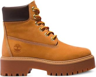 Timberland Stone Street 6-Inch Waterproof Boot - Dames - Schoenen - Beige - Maat: 35 1/2 EU Leer
