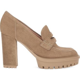 Gianvito Rossi Barry Pumps in Light Brown Suede at Nordstrom, Size 41.5