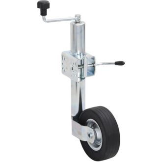 vidaXL Vidaxl - Rueda Gato Remolque Abrazadera Partida Acero Galvanizado 60 Mm N/a