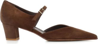 Sergio Levantesi 40 mm pumps met gespbandje - Bruin