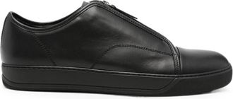 Lanvin Zip-front Leather Sneakers
