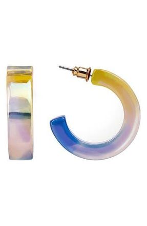 Saachi Radiant Ombr&eacute; Hoop Earrings in Blue at Nordstrom Rack