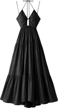 Patrizia Pepe Patrizia Pepe, Maxi Dresses, female, Black, Size: L Longuette Dress