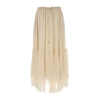 Chlo&eacute; Maxi Skirt - female - Chlo&eacute; - Maxi Skirts - Yellow - M - Skirts